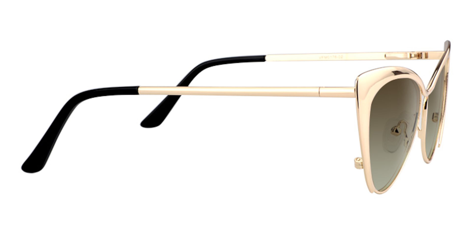 Ellen Cateye Gold Sunglasses | Zeelool Glasses3