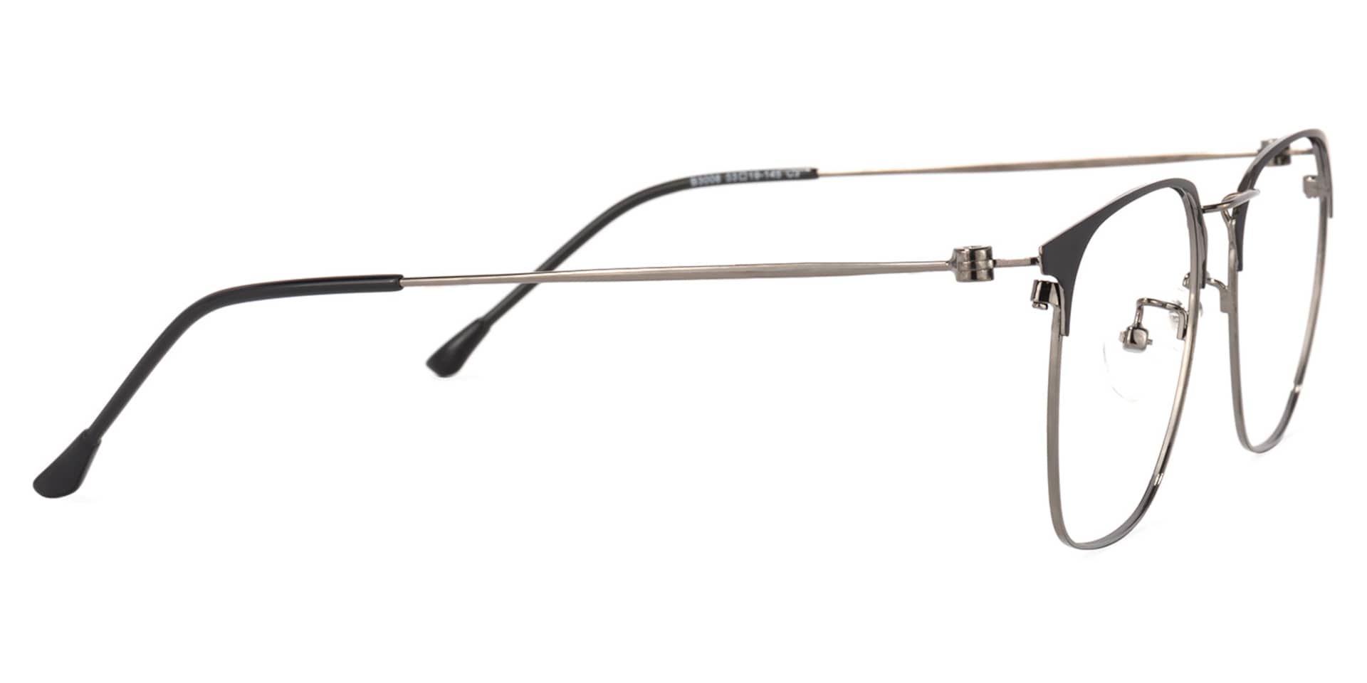 Yulisa Browline Black Glasses | Zeelool Glasses3