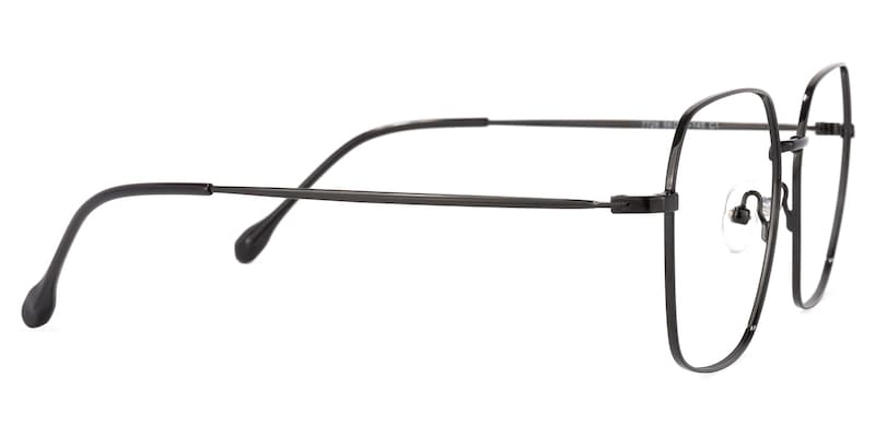 Zander Square Black Glasses | Zeelool Glasses3