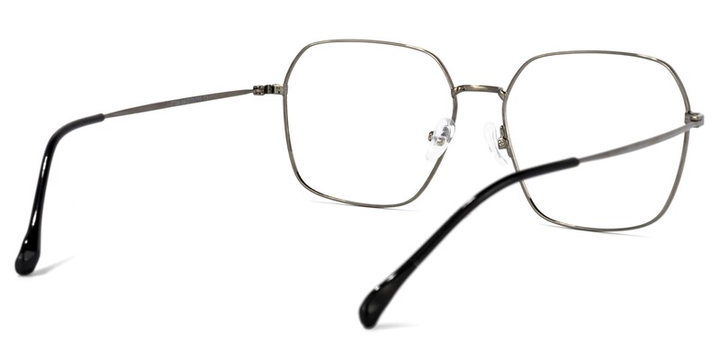 Zander Square Gray Glasses | Zeelool Glasses4