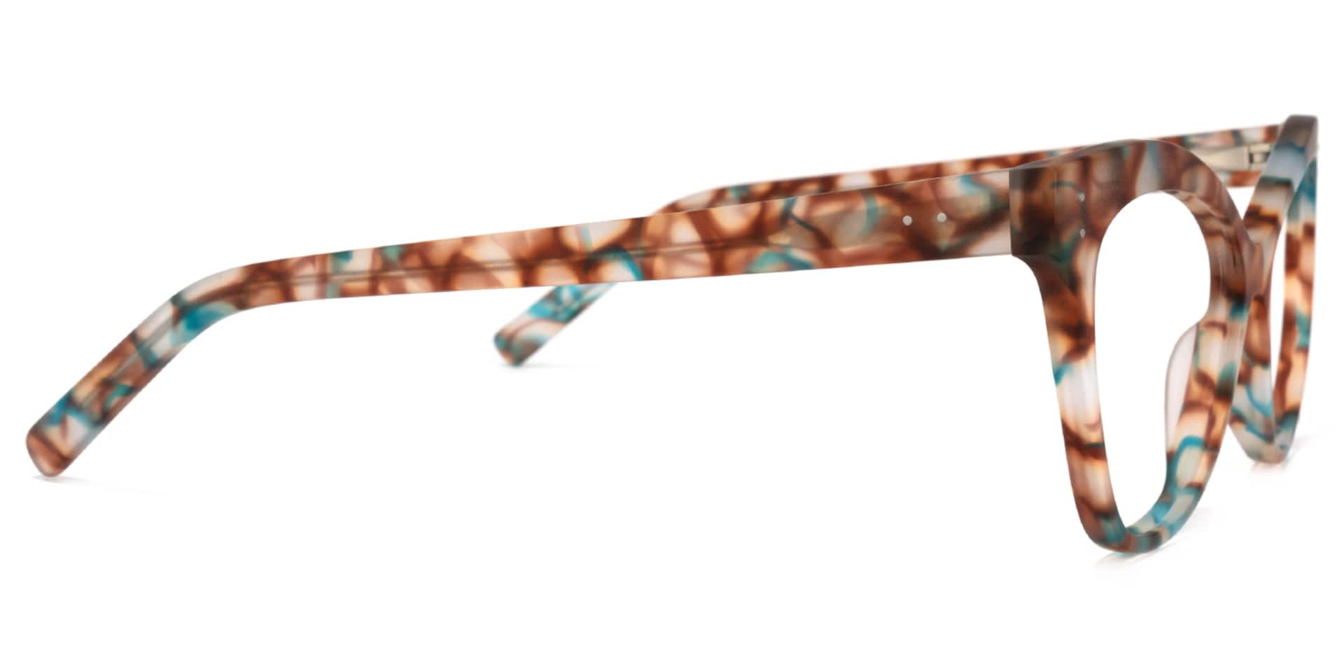 Eschwege Cateye Green-Floral Glasses | Zeelool Glasses3