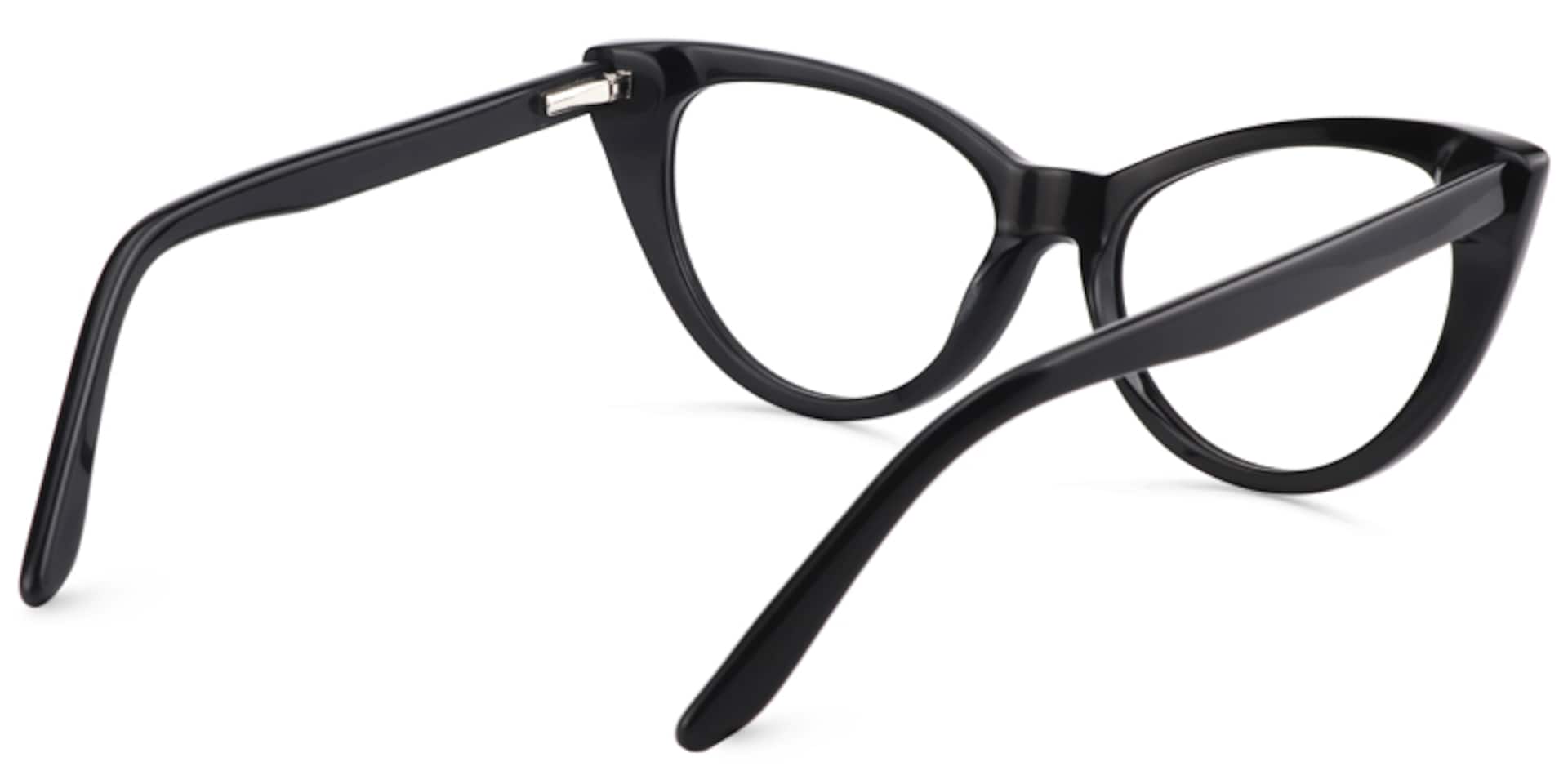 Jaden Cat-eye Black Eyeglasses and Glasses Frames4