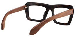 Roger Rectangle Black-Gold Glasses4