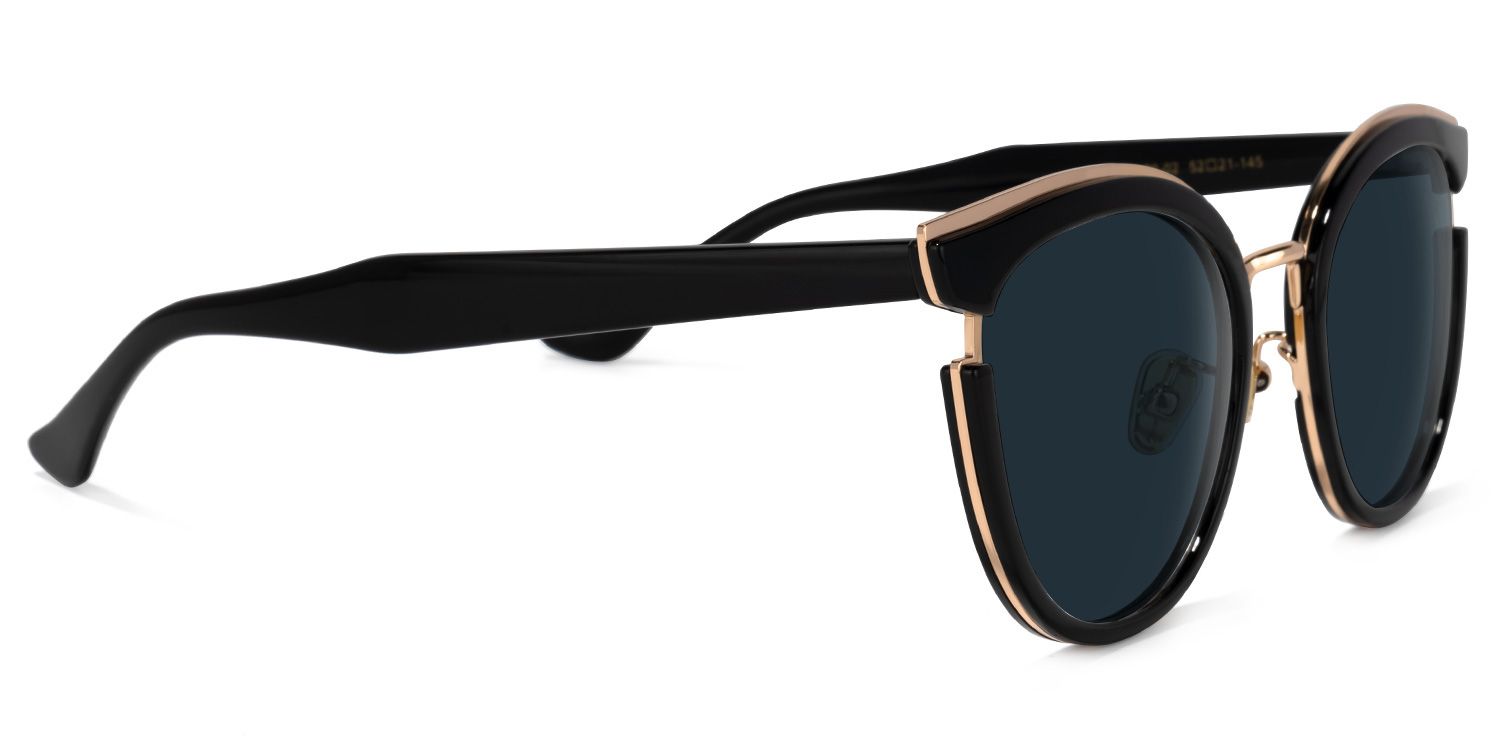 Laraine Cat Eye Black Sunglasses | Zeelool Glasses2