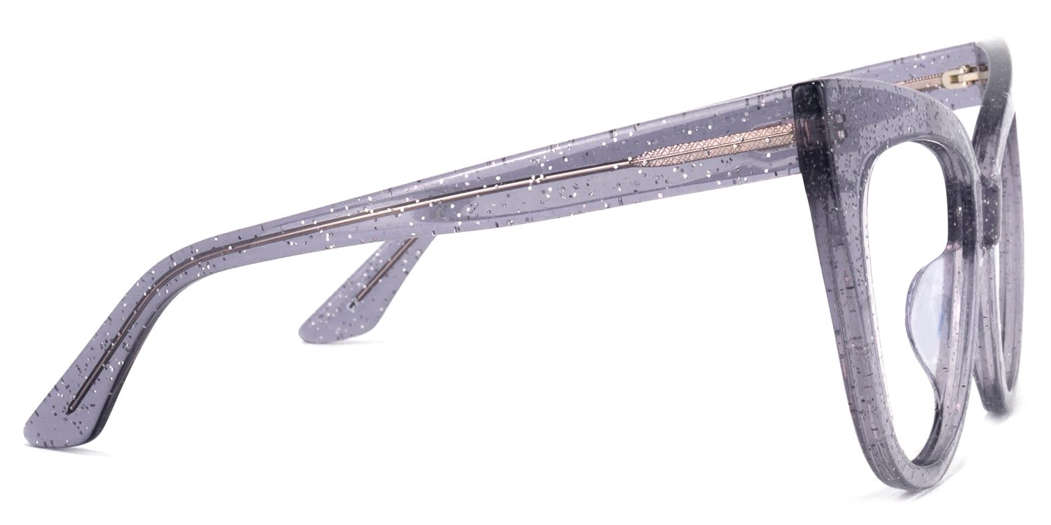Trenton Cateye Gray Glasses | Zeelool Glasses3