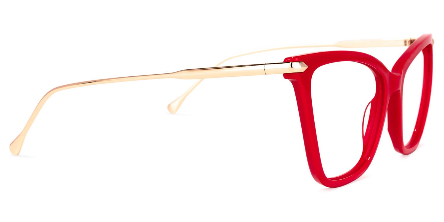 Cat Eye Red Glasses | ZEELOOL Canada3