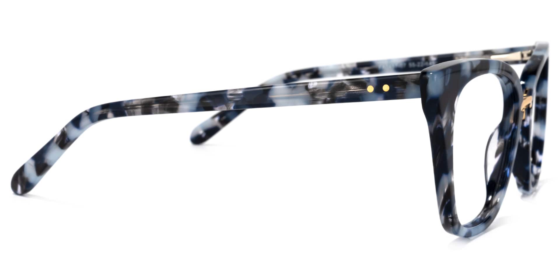 Martha Cat Eye Blue-Tortoise Glasses | Zeelool Glasses3