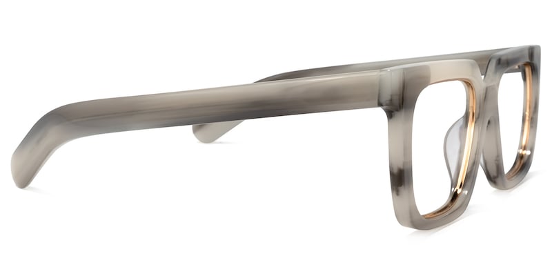 Pitts Square Gray Glasses | Zeelool Glasses3