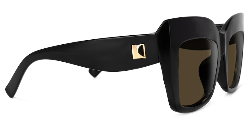 Alberta Cat Eye Black Sunglasses | Zeelool Glasses3