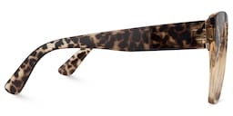 Denis Cat Eye Light Tortoise Glasses2