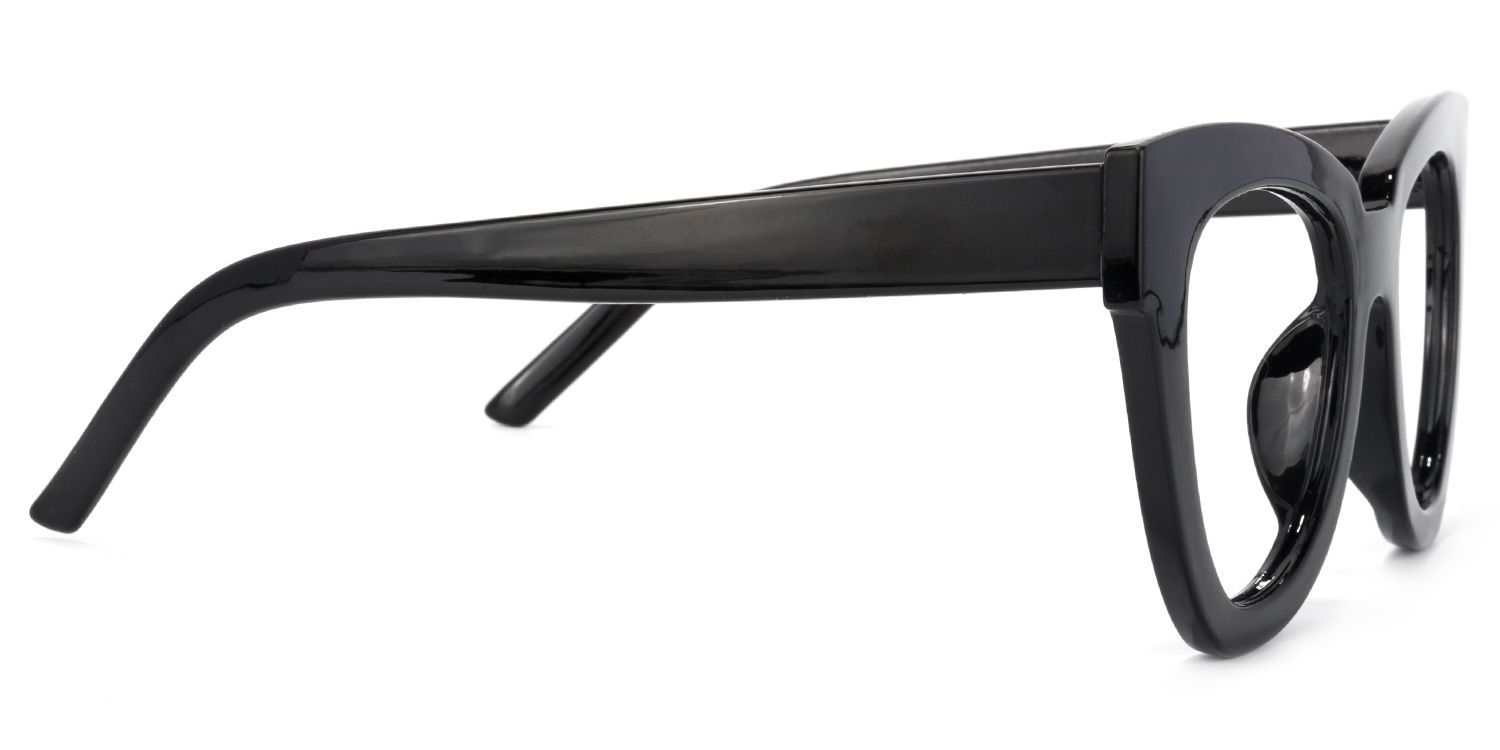 Hassan Cateye Black Glasses | Zeelool Glasses3