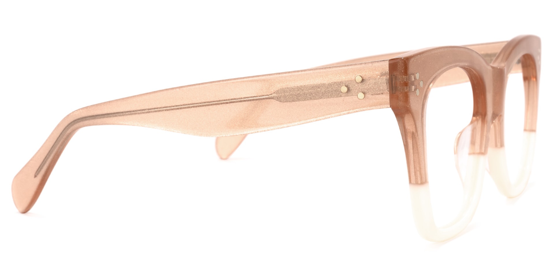 Tandy Rectangle Champagne Glasses | Zeelool Glasses3