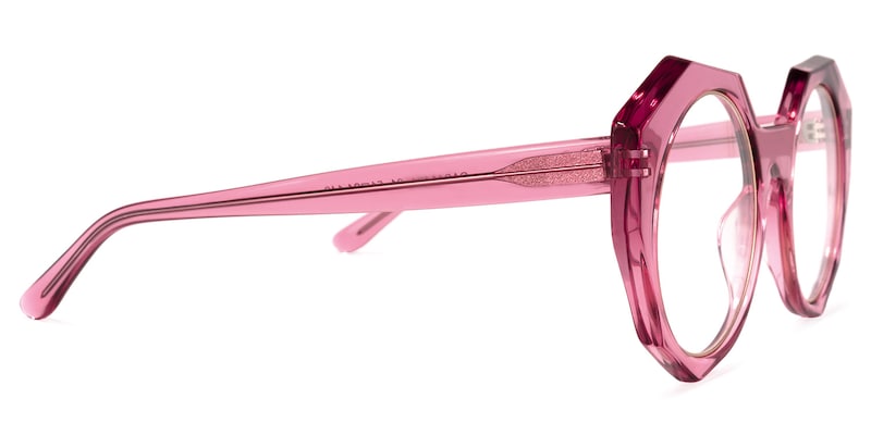 Bogar Geometric Red Glasses | Zeelool Glasses3