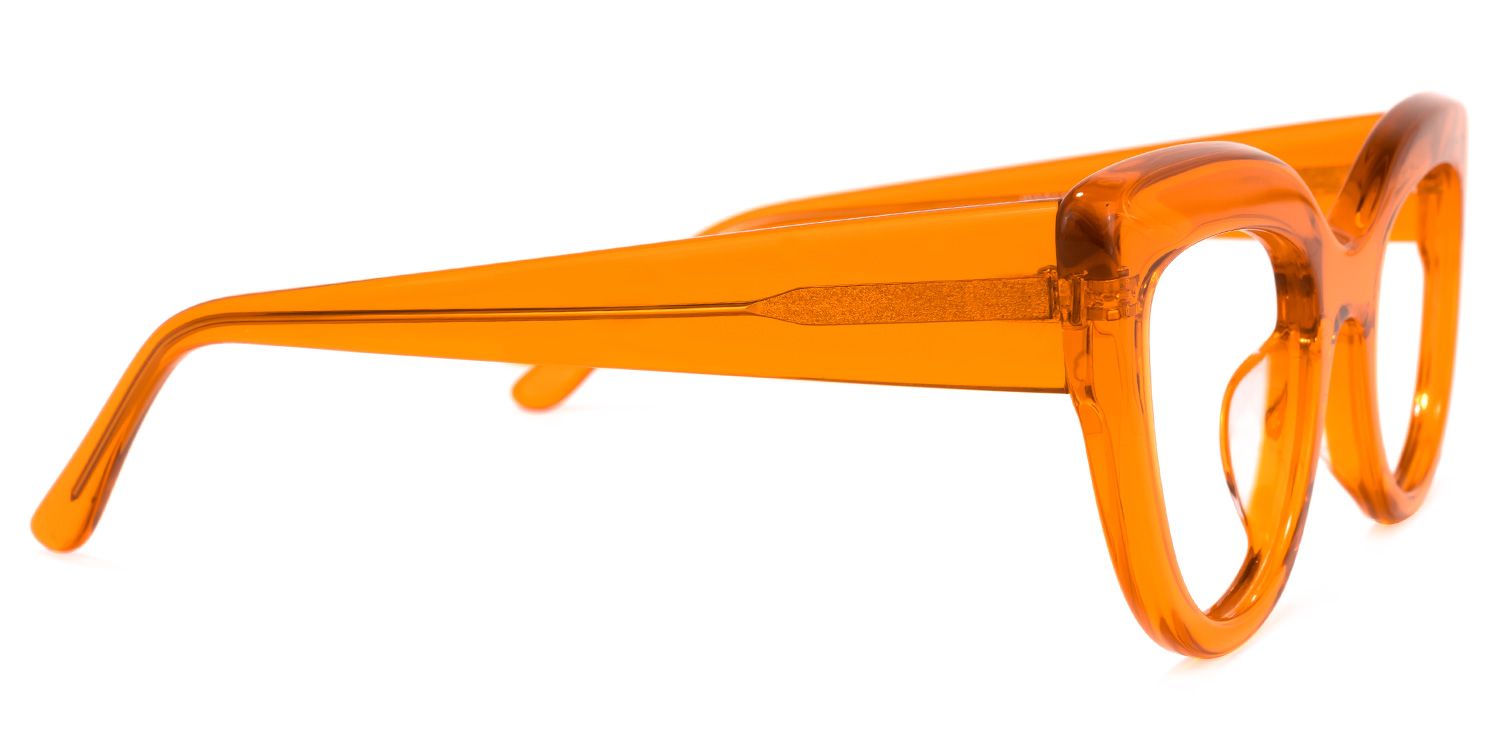 Caren Cateye Orange Glasses | Zeelool Glasses3