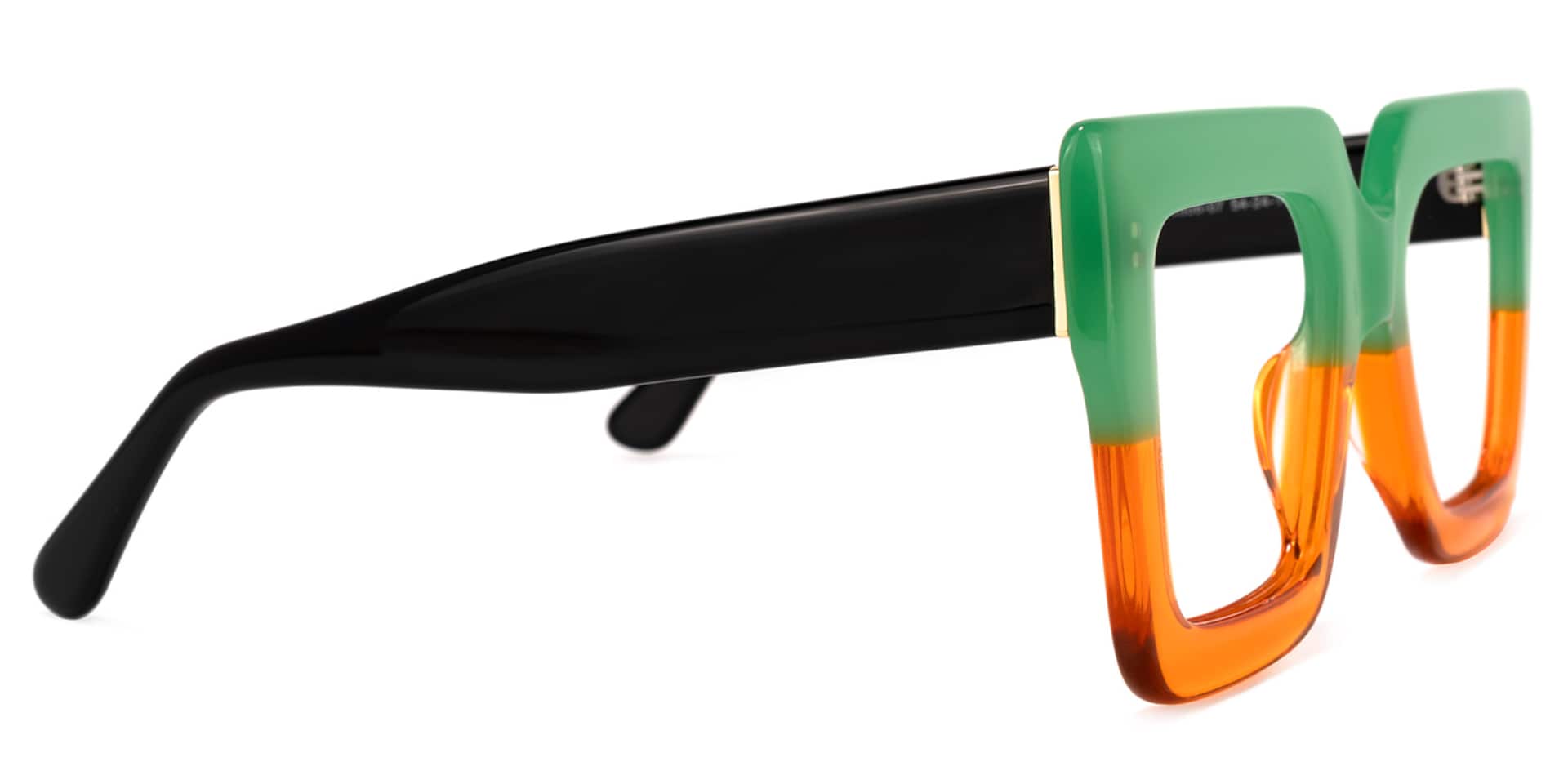 Brandon Square Orange Glasses | Zeelool Glasses3