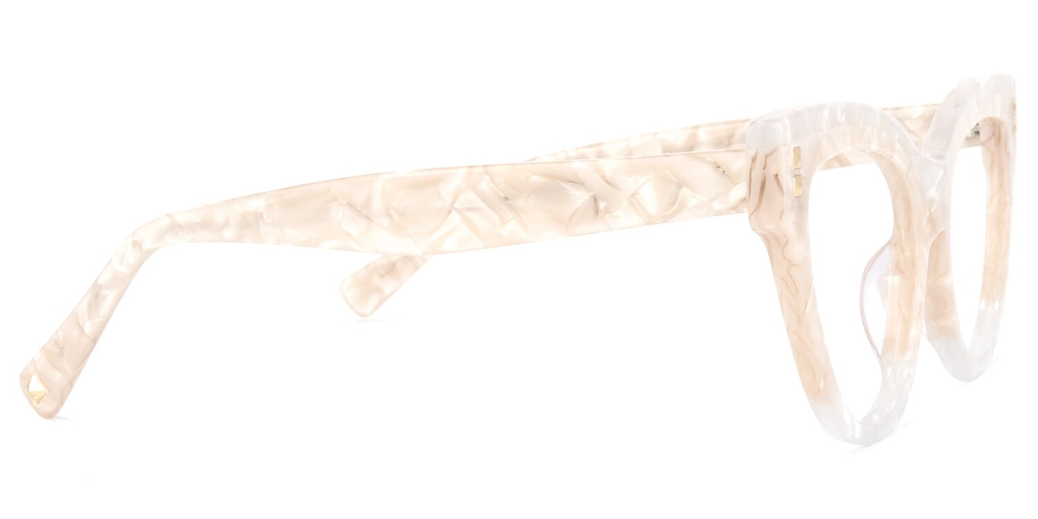 Cascata Cateye Creamy Glasses3