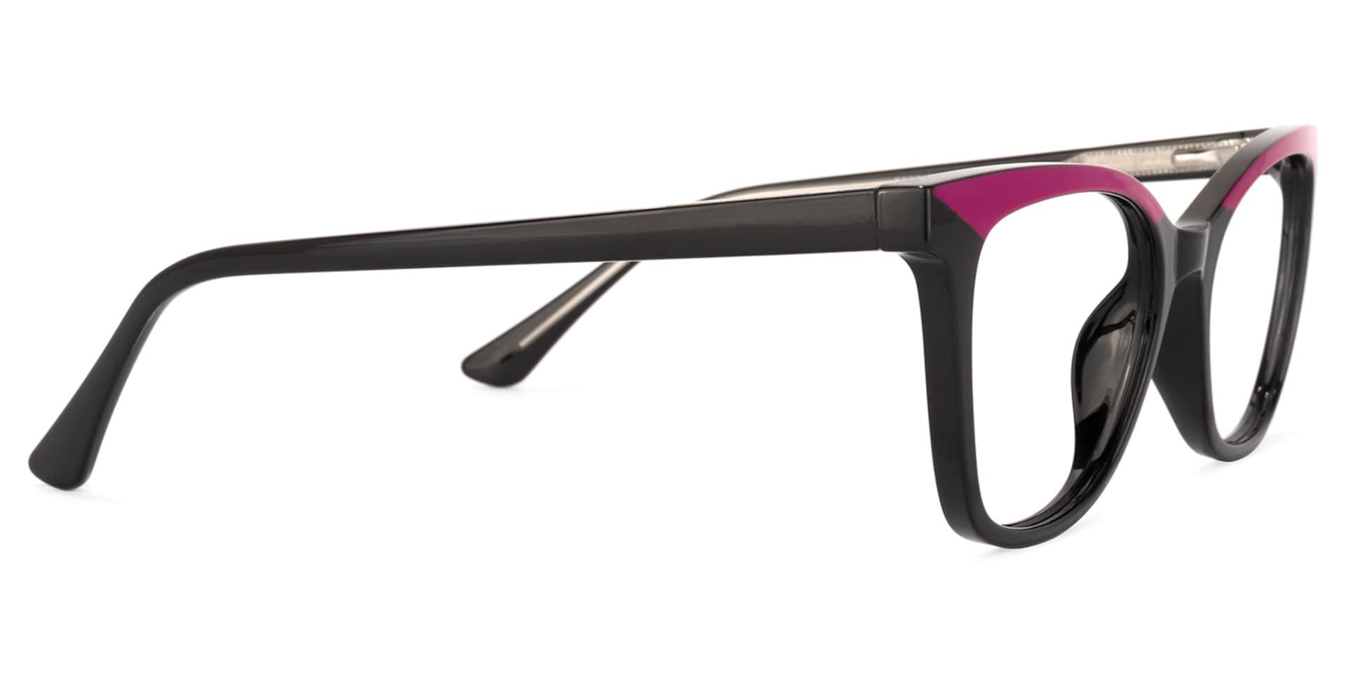 Graham Square Black Glasses | Zeelool Glasses3