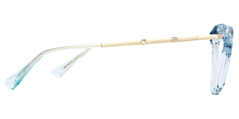 Juliet Cateye Light Blue Glasses | Zeelool Glasses3