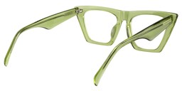 Cecile Cat Eye Light-Green Glasses4