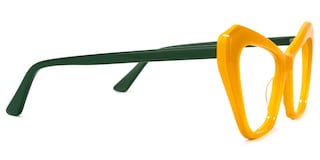 Benita Cateye Yellow Glasses3
