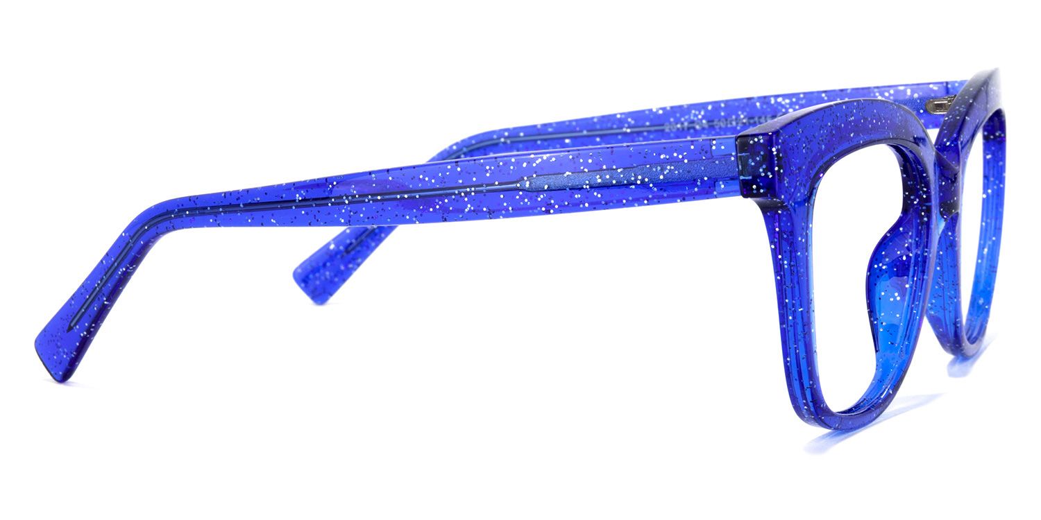 Santiago Cateye Blue Glasses | Zeelool Glasses3