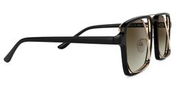 Nellie Aviator Black-Gold Sunglasses2
