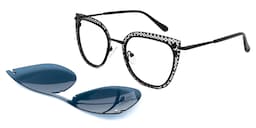 Hussain Clip-on Blue Glasses1