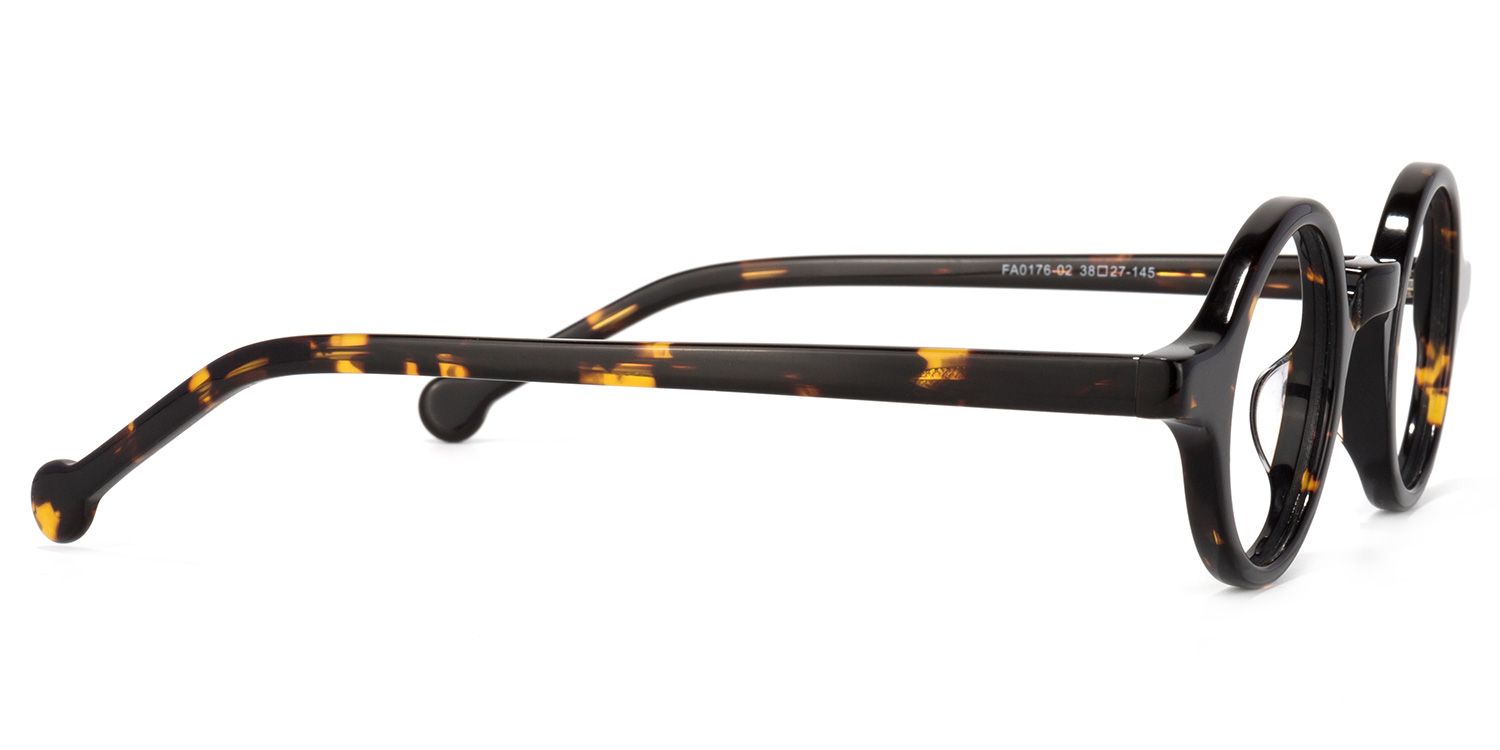 Arale Round Tortoise Full-rim Eyeglasses | Zeelool Optical3