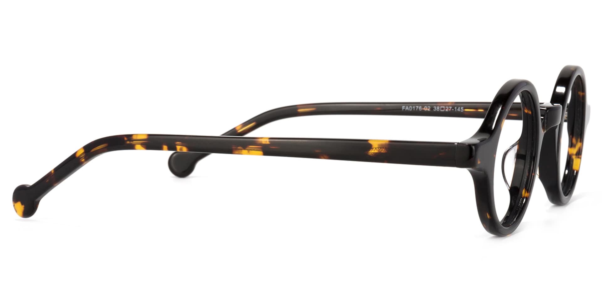 Arale Round Tortoise Full-rim Eyeglasses | Zeelool Optical3