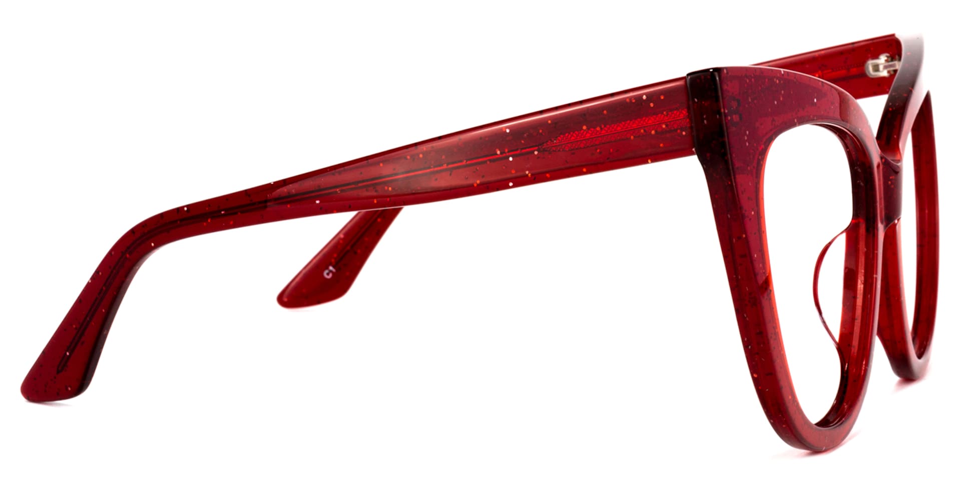 Trenton Cateye Red Glasses | Zeelool Glasses3