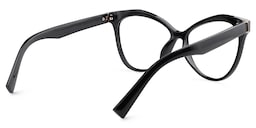 Saul Cateye Black Glasses5