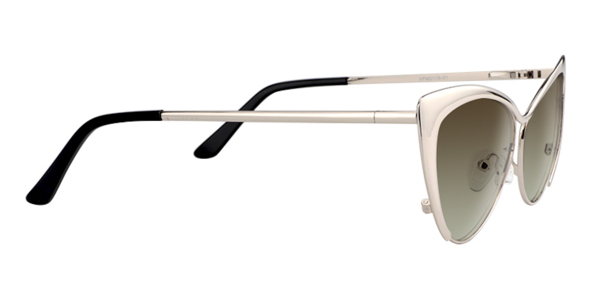 Ellen Cateye Silver Sunglasses | Zeelool Glasses3