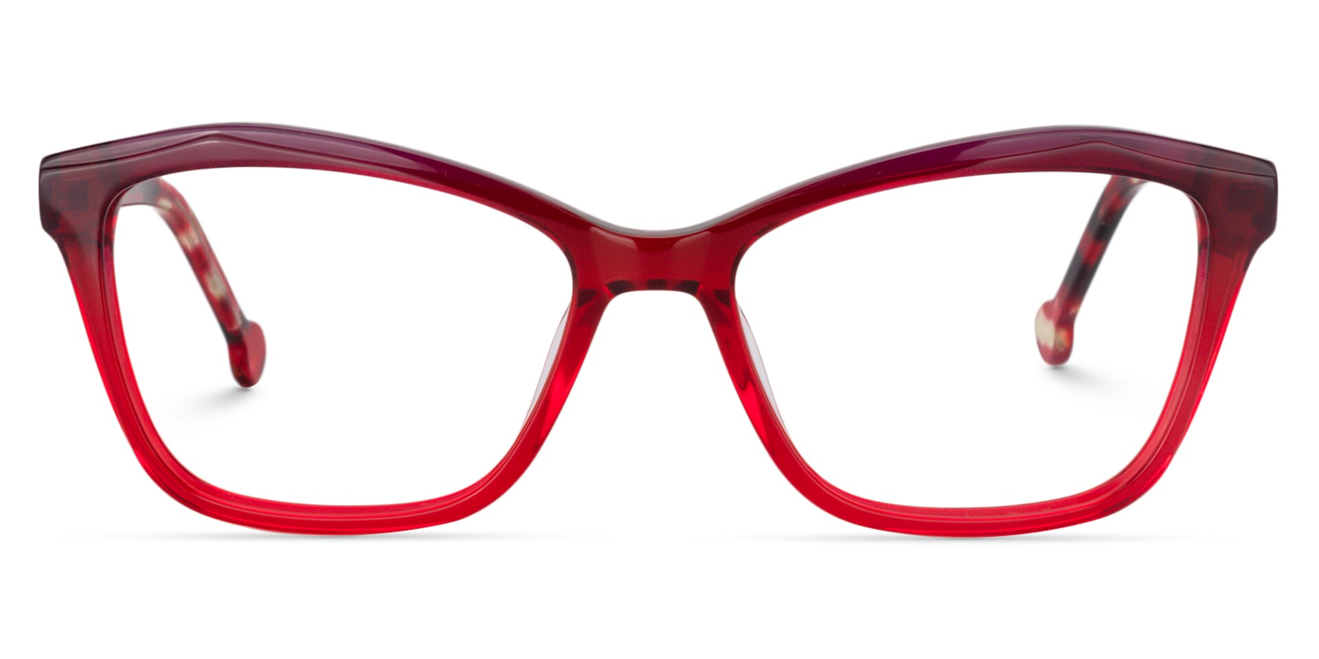 Rectangle Red Glasses | Zeelool Glasses0