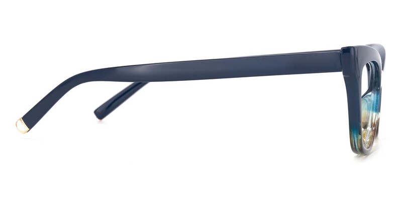 Ennis Cateye Dark-Blue Glasses | Zeelool Glasses3