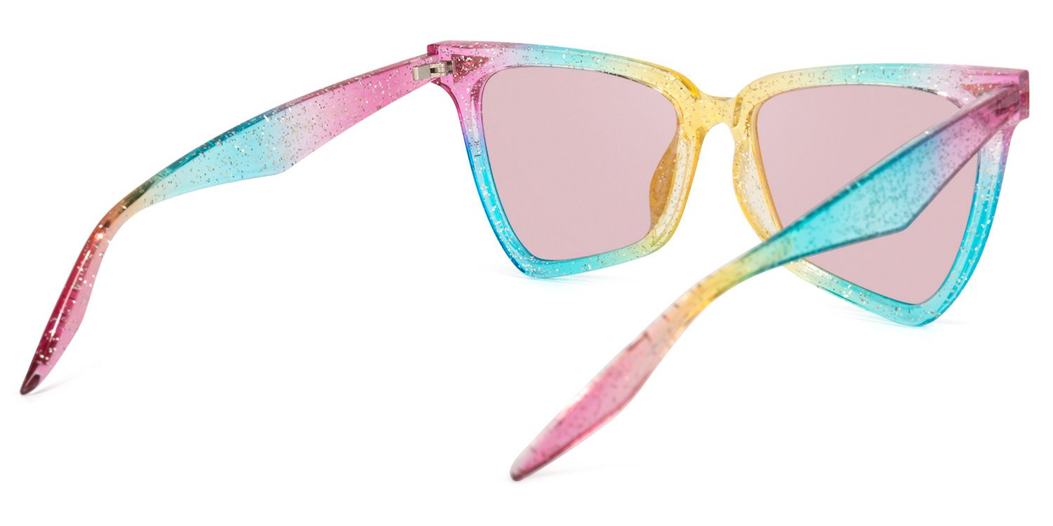 Cicely Geometrical Rainbow Sunglasses | Zeelool Glasses4