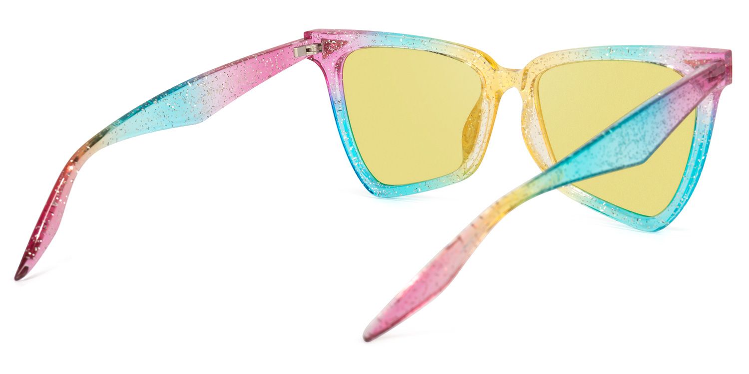 Cicely Geometrical Rainbow Sunglasses | Zeelool Glasses4