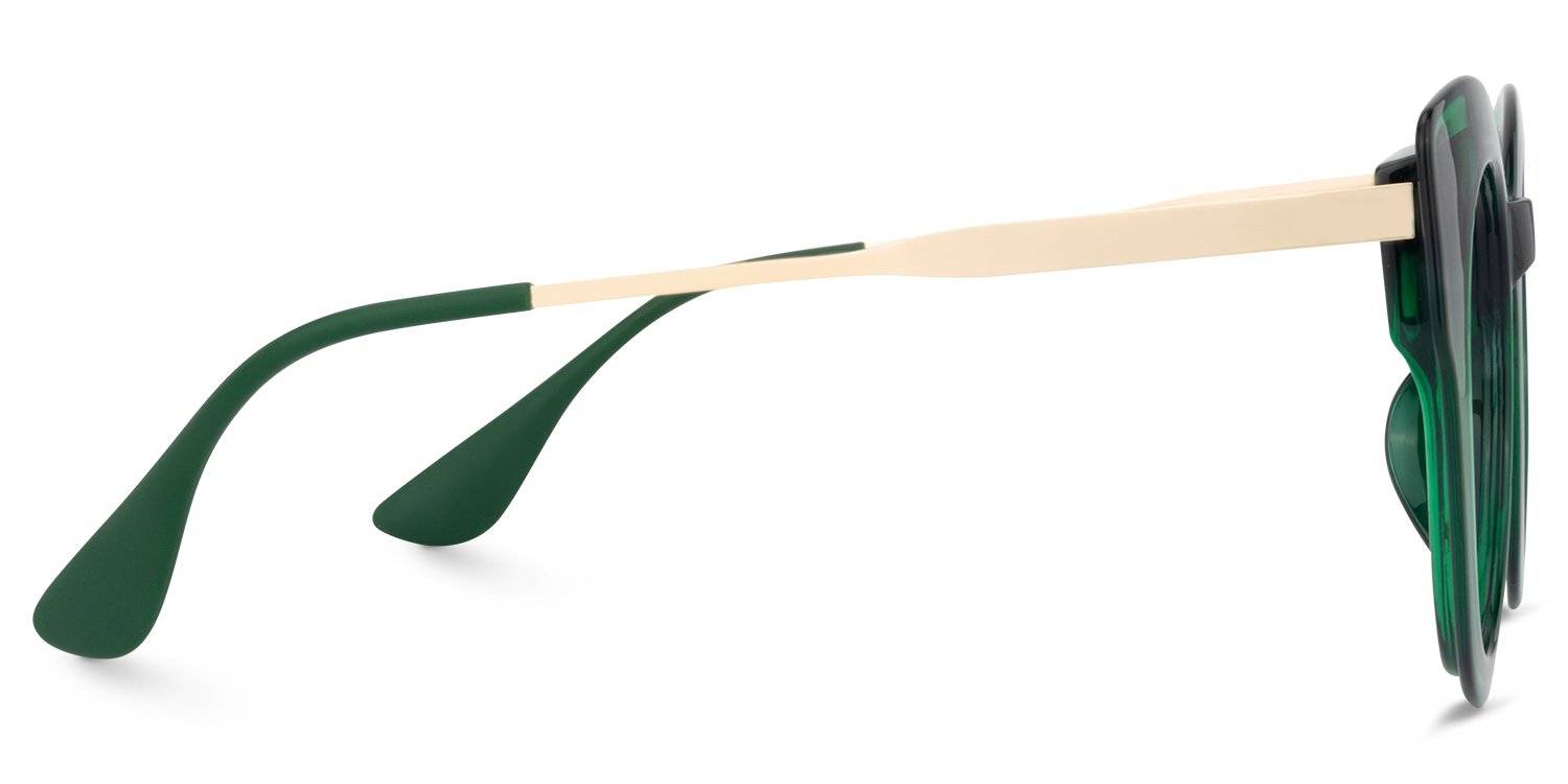 Demetrius Cat Eye Dark-Green Glasses | Zeelool Glasses3