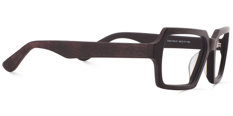 Arthur Geometric Brown Glasses | Zeelool Glasses4