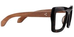 Roger Rectangle Black-Gold Glasses3