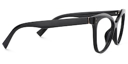 Saul Cateye Black Glasses4
