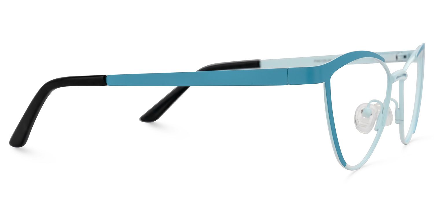 Sydney Cat Eye Blue Glasses | Zeelool Glasses2