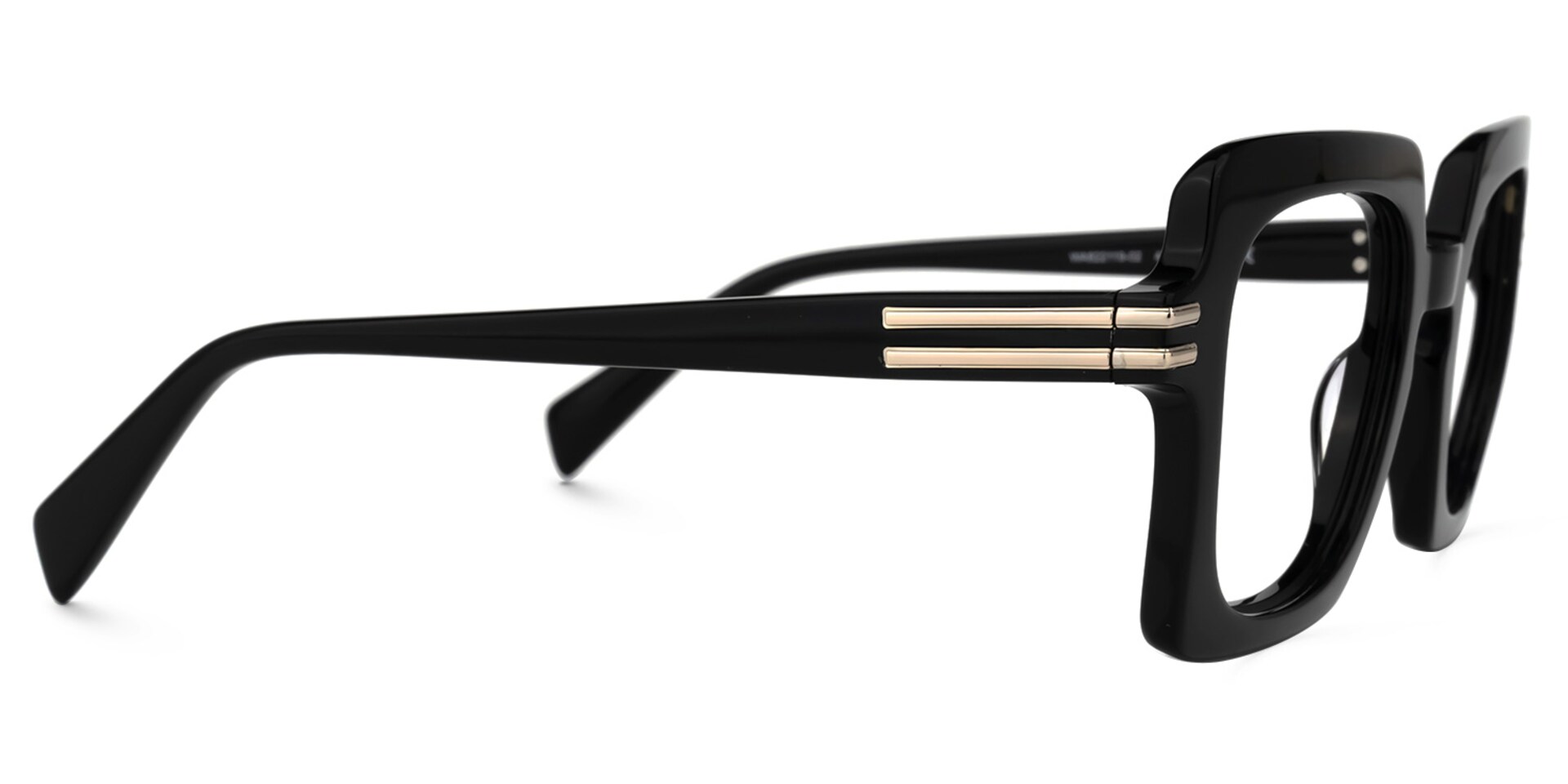 Nogueda Square Black Glasses | Zeelool Glasses2