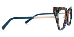 Dotson Cateye Blue-Floral Glasses2