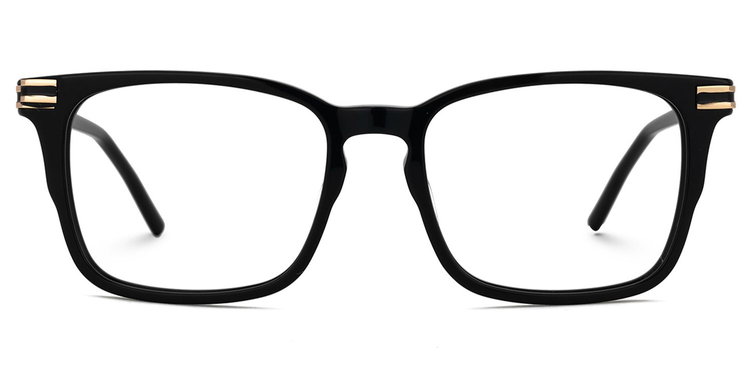 Kornelia Square Black Glasses | Zeelool Glasses0