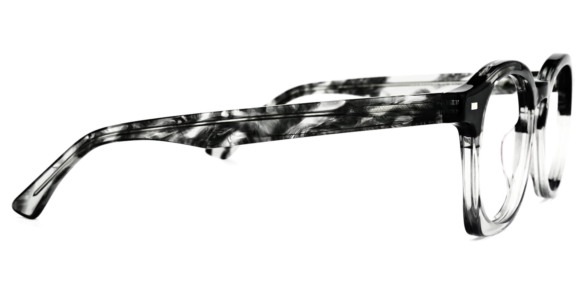 Natilus Round Gray Glasses | Zeelool Glasses2