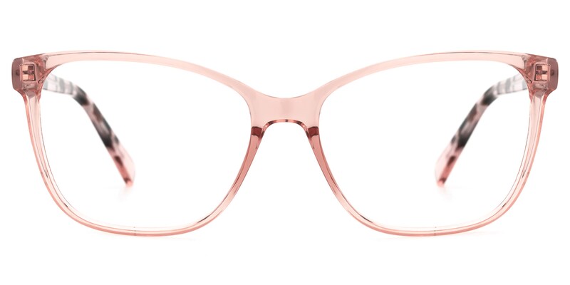 Genie Square Pink Glasses | Zeelool Glasses0
