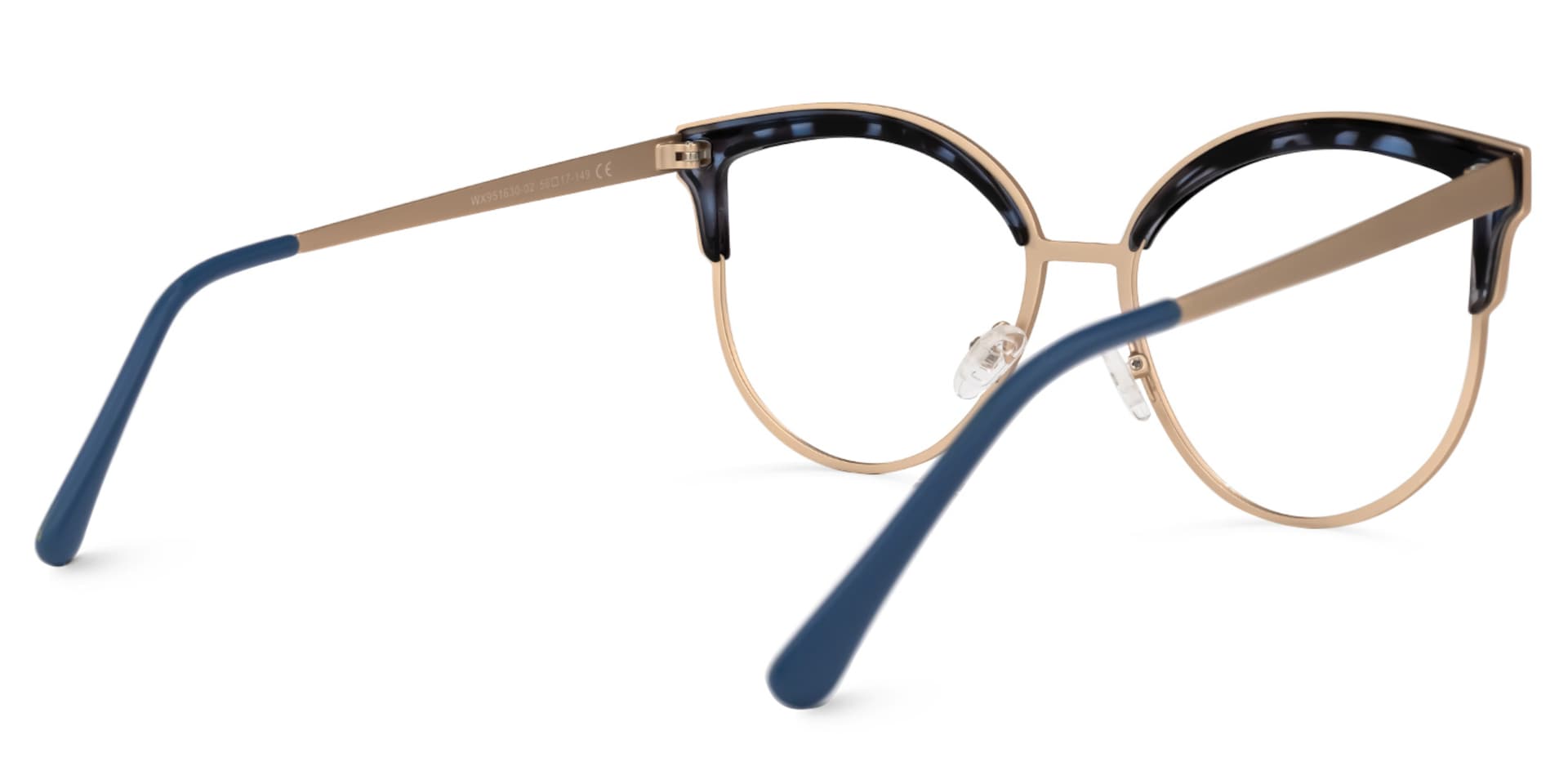 Laureano Browline Blue-Tortoise Glasses | Zeelool Glasses3