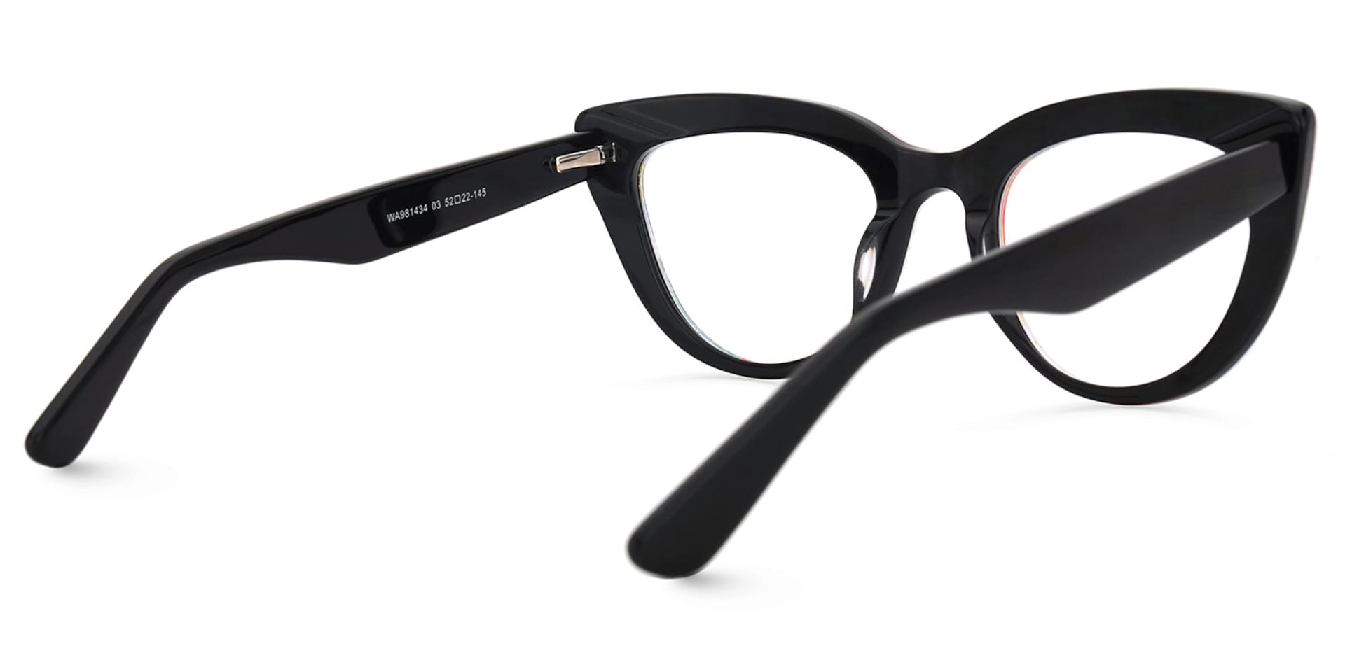 Makie Cateye Blue-Floral Glasses | Zeelool Glasses3