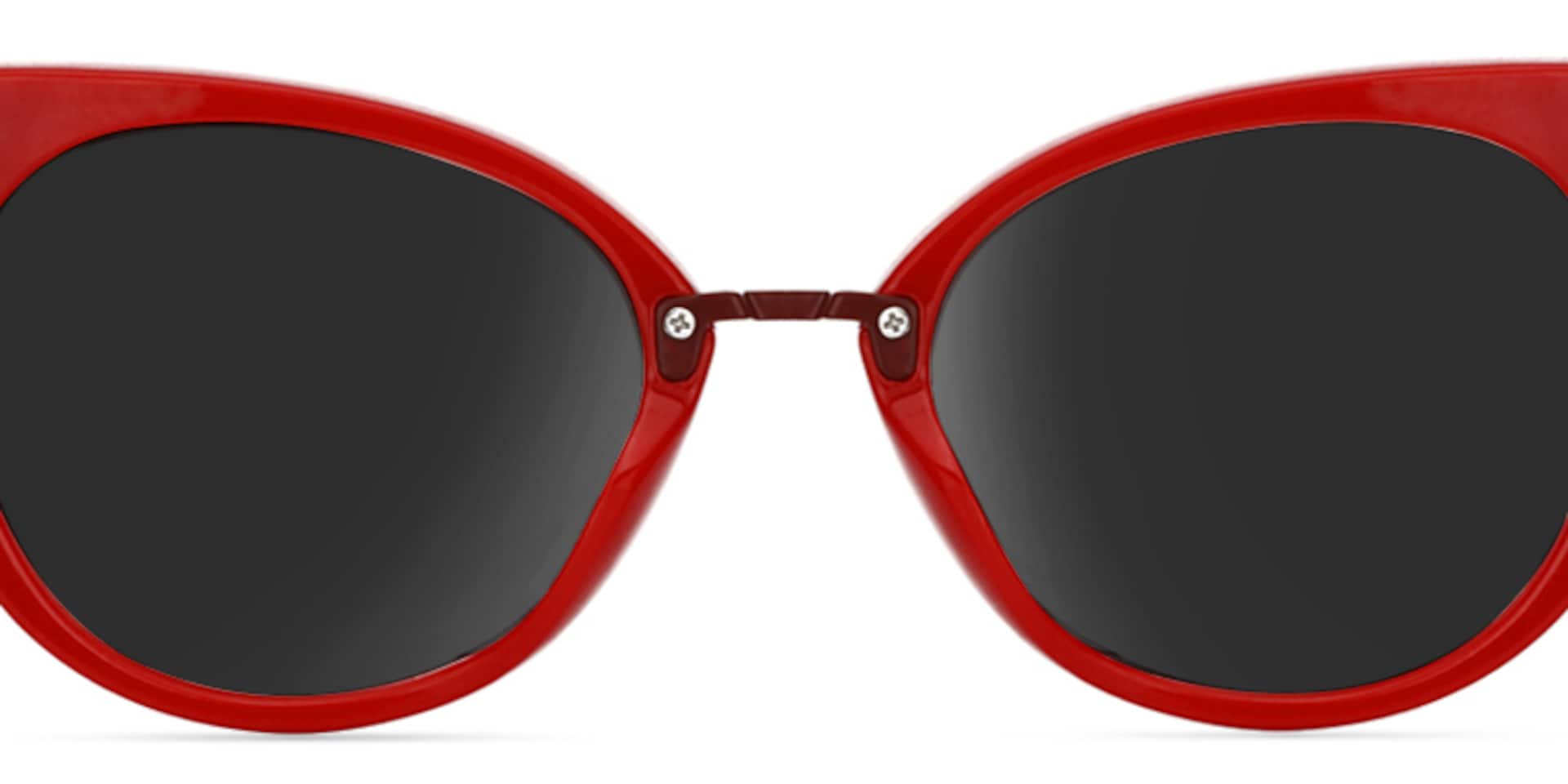 Jacqueline Cat Eye Red Sunglasses | Zeelool Glasses4