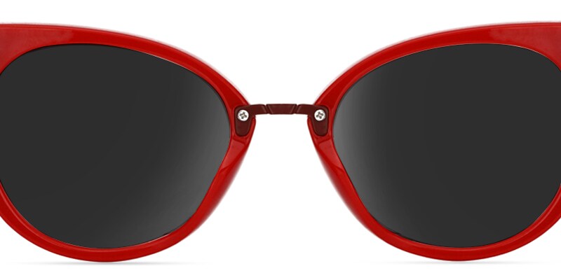 Jacqueline Cat Eye Red Sunglasses | Zeelool Glasses4